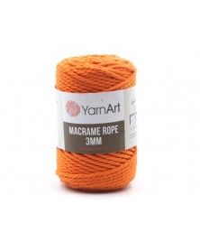 Macrame Rope 3 mm kolor pomarańcz 770