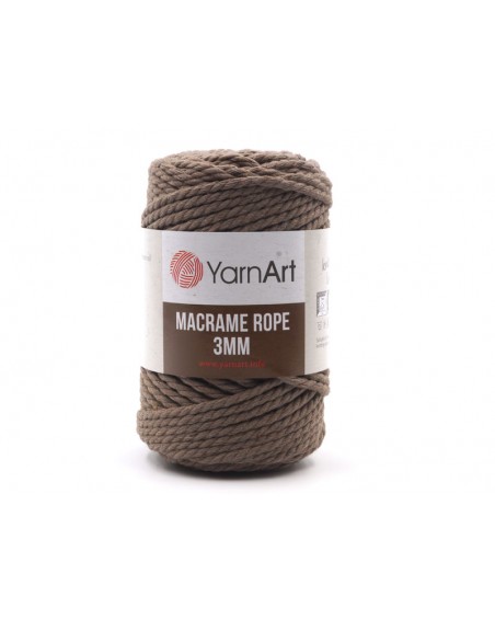 Macrame Rope 3 mm kolor kawowy 788