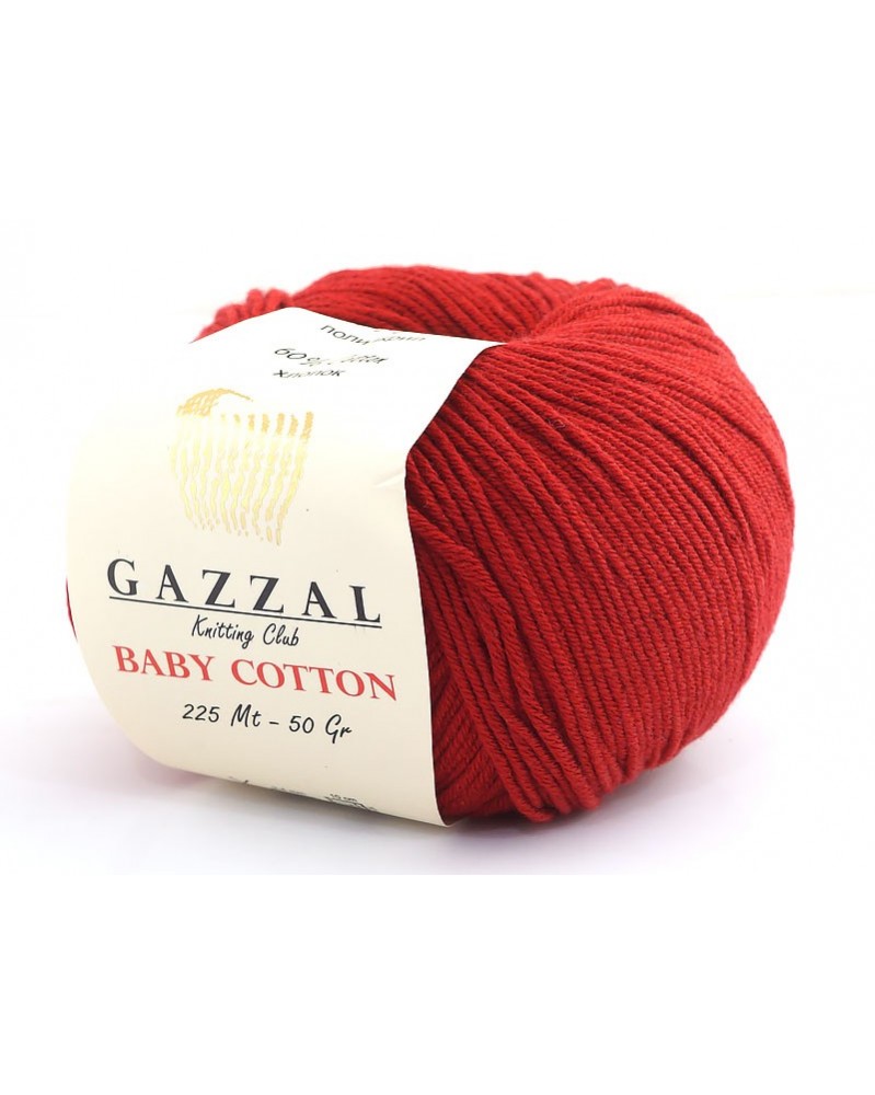 wloczka-baby-cotton-3439-czerwony-